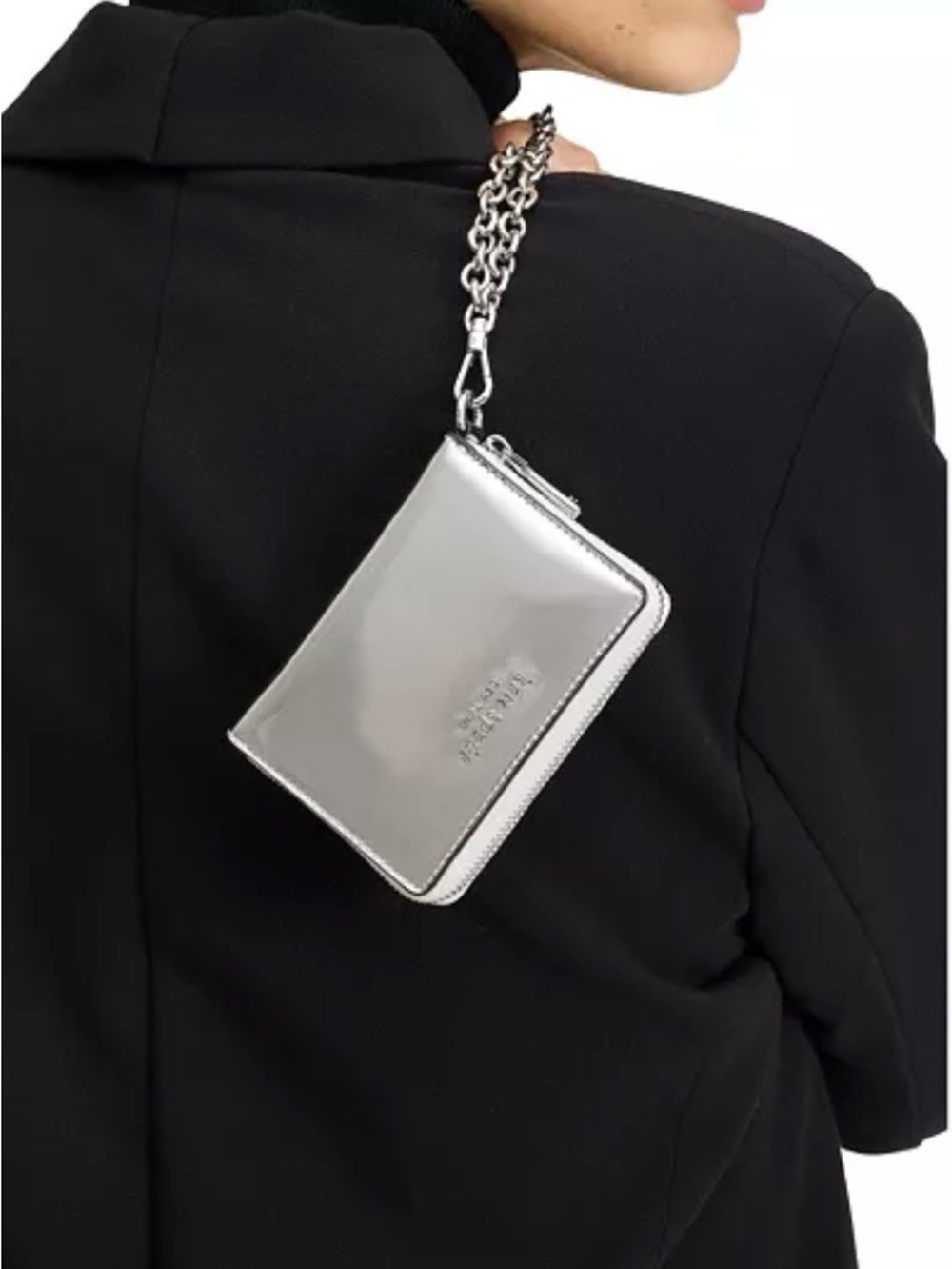 NWT Kate Spade Metallic Silver Natasha Compact Wallet - Picture 11 of 13